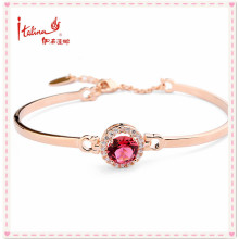 Wholesale charm red rhinestone crystal friendship bangle